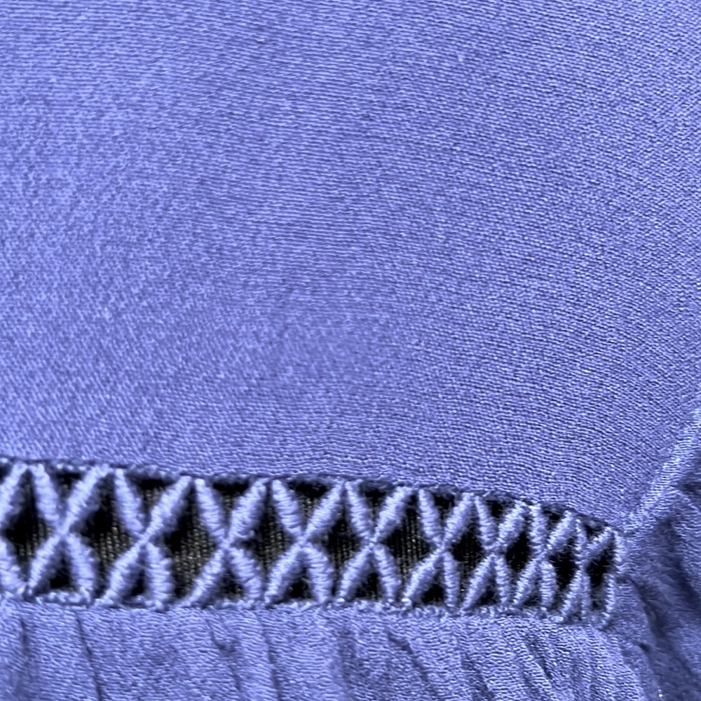 Dark Blue Ruffle LS - Picture 3 of 6